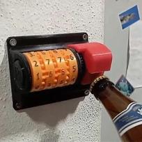 Beer Counter Bottle Opener, Creative Wall Mounted Opener, Beer Soda Cap Opener For Kitchen