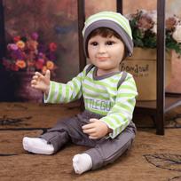 KEIUMI 22 Inch Reborn Baby Doll Full Silicone Vinyl Realistic Skin Newborn Boy Toy Children Birthday Gift 22 inch