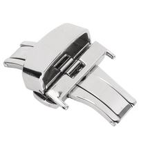 Easy To Install Gold/Silver Watch Automatic Buckle Stainless Steel 18mm/20mm/22mm Watch Strap Buckle Auto Watch Clasp Daily Wear
