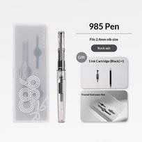 Nusign 985 Students Fountain Pen EF Nib German 3-Stage Ink Supply Smooth Writing Practicing Pens for School Office Calligraphy (as the picture,EF)