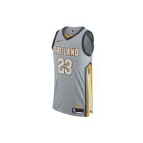 Nike Nba Cleveland Cavaliers Lebron James City Edition Authentic Jersey Au Gray Men's AH6048-007 S
