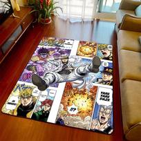 JoJo Anime Soft Rug Carpet Non Slip Floor Mat Area Rug for Bedroom Living Room Home Decor Style -QJY 60x90cm