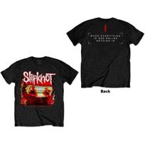 Slipknot Unisex T-Shirt: Chapeltown Rag Glitch (Back Print) (Large) L