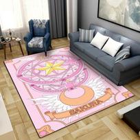 Anime Cardcaptor Sakura Washable Non-Slip Rug Carpet Larget Floor Mat Bedroom Home Decor LXRa19 60x90cm