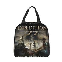 Clair Obscur Expedition 33 Game Insulated Lunch Bags Portable Lunch Container Cooler Bag Tote Lunch Box Food Storage Bags One Size