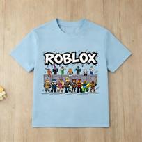 Naujas Roblox veikėjas Vaikų marškinėliai Berniukams Mergaitėms Trumpomis Rankovėmis Medvilninis Viršus Laisvalaikio Žaidimų Gerbėjams Marškinėliai Vasaros Kasdieniam Aprangai Gimtadienio Dovana 110