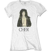Cher Ladies T-Shirt: Leather Jacket (XXX-Large) 2XL