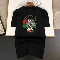 100%Cotton Luxury Brand G Letter Mosaic Ball Head Printing T-shirt Summer Short Sleeve Tee unisex's/unisex's Fashion Top Tshirt S įvairiaspalvis