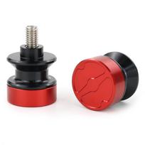 Swingarm Spools Slider For Kawasaki Ninja Versys Vulcan S ZRX1100 ZX-10R ZX-9R Z750 ZZR600 ZX-6R/RR Motorcycle Stand Screws 10mm raudona