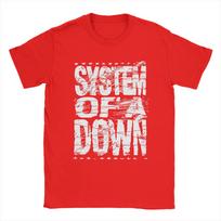Unisexs TShirts System of a Down Hand Heavy Novelty Cotton Tees Short Sleeve  T Shirts Crewneck Tops Party S