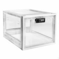 Combination Lock Box Transparent Body Lockable Storage Keyless Security Clear