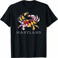 Maryland Flag Teacher Apple For Teacher National Day 2024 T-Shirt S įvairiaspalvis
