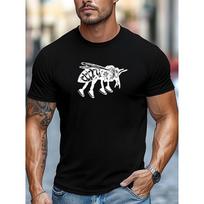 European sizes Men'S T-Shirt, Easy And Clean, Easygoing And Casual, Featuring a Bee Graphic for Men Wearing Sneakers S juoda