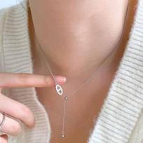 2023 Hot Trend Pig Nose Clavicle Necklace - Women's Cool Niche High-End Accessory
