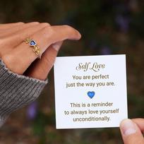 S925 Sterling Silver Heart Infinity Cross Luxury Women's Ring - European & American Style Size 8 auksas