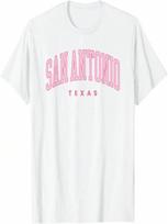 Vintage San Antonio Texas Retro Preppy Throwback Girls Wounisex T-Shirt S įvairiaspalvis