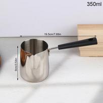Food Grade Stainless Steel Coffee Pot With Pouring Spout Milk Butter Warmer Pot Chocolate Melting Pan Coffee Pot 350/600ML