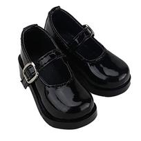 [Sunny Step] Doll Shoes, Strap Shoes for Dolls, Black, Lolita, Patent Leather (Black, 14 Scale)