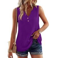 Ladies Camisole Tops UK Womens Vest Tops Multi Pack Tank Tops Women Summer Tops for Women UK Suitable for Daily Wear S violetinė