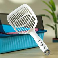 New Cat Litter Shovel Large Thickened Fine Hole Tofu Sand Cat Shovel Cat Cleaning Supplies 2026 pilka spalva