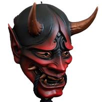 [TOMMYFIELD] Rubber Mask Cosplay Ghost Face Prank Devil Mask Mask Entertainment Demon (Red) [Item]