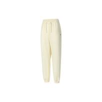 Nike Logo Print Training Knit Sweatpants Women Bottoms Beige FV8446-113 M