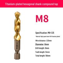 Universal Drilling & Tapping Machine Set with Spiral Threader & Self-Tapping Hex Drill Bit