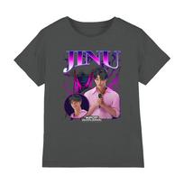 K-Pop Demon Hunters Jinu Bootleg Kids T-shirt, Charcoal 120