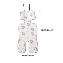 Stroller Cooling Pad for Baby Car Seat Cooler Pad Cooling Liner for Toddler Ice Silk Breathable Soft Cooler Mat Cushion Car Seat