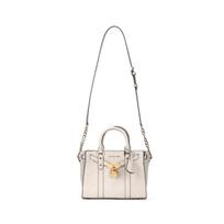 Michael Kors Nouveau Hamilton Solid Lychee Grain Letter Logo Chain Leather Crossbody Bag Women bags Light-Sand 30F9G0HS1L-182 Basic Set (Bag+Dust Bag)