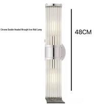 Oeny Chrome Double-Head Wall Lamp 110v spalva/šilta šviesi spalva