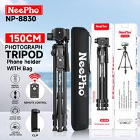 Neepho NP-8830 150cm Portable Tripod with Remote for Cameras, Mirrorless, and Fill Lights