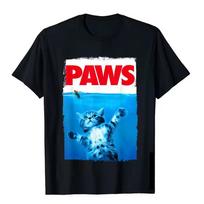 Paws Cat And Mouse T-shirt Cotton High Quality teen Graphic Colorful harajuku  Gothic t shirt streetwear 2000s Graphic graphic M
