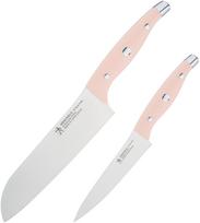 Henckels HI Style Elite Pink Knife Set Knife Paring Peach Made in Stainless Dishwasher Gift Made in Seki Gifu Japanese Henckels (Santoku & Knife,
