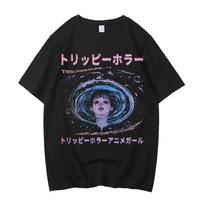 Vintage Tshirts Junji Ito Horror Comics Tomie Graphics Cotton Shirt Y2k Hiphop Summer Oneck Print Short Sleevefan Gift Unisex S