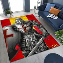 Templar Blood Knight Honor Holy Crusader Cartoon Rug Carpet for Bedroom Living Room Sofa Doormat Decor,Kid Play Non-slip Mat 40x60cm( 15x23in )