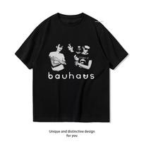Vintage Band Bauhaus Gothic Unisex Graphic T Shirts Fashion Casual Rock and Roll Cotton Tshirt Unisex Adult Streetwear Camisetas S