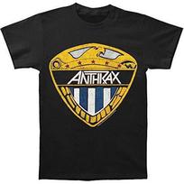 Anthrax Men's Eagle Shield T-Shirt, Black, Large S