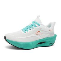 Popcorn-bottom cushioning running shoes, men's breathable carbon plate sports shoes, women's teen fitness test shoes, trendy student shoes 35