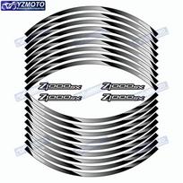 For Kawasaki Z1000SX Motorcycle Front And Rear 17 Inch Wheel Hub Sticker Waterproof Reflective Decorative Decal Rim Stickers