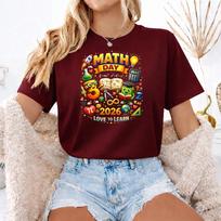 Maths Day T Shirt Kids Preschool Number Day School Tee UK , Math is anywhere L