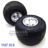5 Inch 168 Go Kart  Rear Wheels Beach Car Accessories Drift Bike Wheel 11X7.10-5 Kart Tire ATV Quad juoda