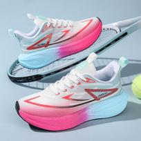 Breathable Lace-up Running Shoes for Women Air Cushion Athletic Sneakers Lightweight Air Mesh Outdoor Sports Training Shoes 36