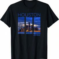 H Town Houston Texas T-Shirt S įvairiaspalvis