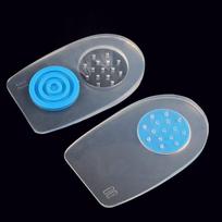 Silicone Heel Pads - Shock Absorbing, Removable Insoles for Men & Women Medium