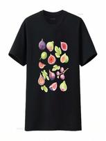 Fig T Shirt FruiT For Women Cottage Core Aesthetic Vintage Vintage Washed Comfortable Homme Fashion Stretched Unisex Slightly S įvairiaspalvis