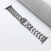 Compatible 10th Gen Apple Watch Stainless Steel Men's Link Band 42mm Dial - 22mm Band