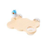 Rectangle Bird Cage Stand Toy Anti Slip Birdcage Food Bowl Hanging Feeding Platform  Easy To Clean mėlyna