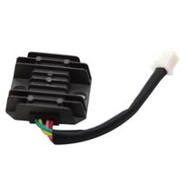 12V įtampos reguliatorius lygintuvas, 4 laidai, skirtas GY6 varikliui, suderinamas su GY6 125 visureigiu, krosiniu motociklu, kartingu, mopedo, motorolerio, su 4 kontaktų jungtimi