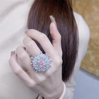 Elegant Gemstone Necklace & Ring Set: Vibrant Zircon Jewelry for Women